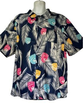 San Diego Wave FC Aloha Hawaiian Airlines Floral Button Up Shirt Men’s Size L/XL